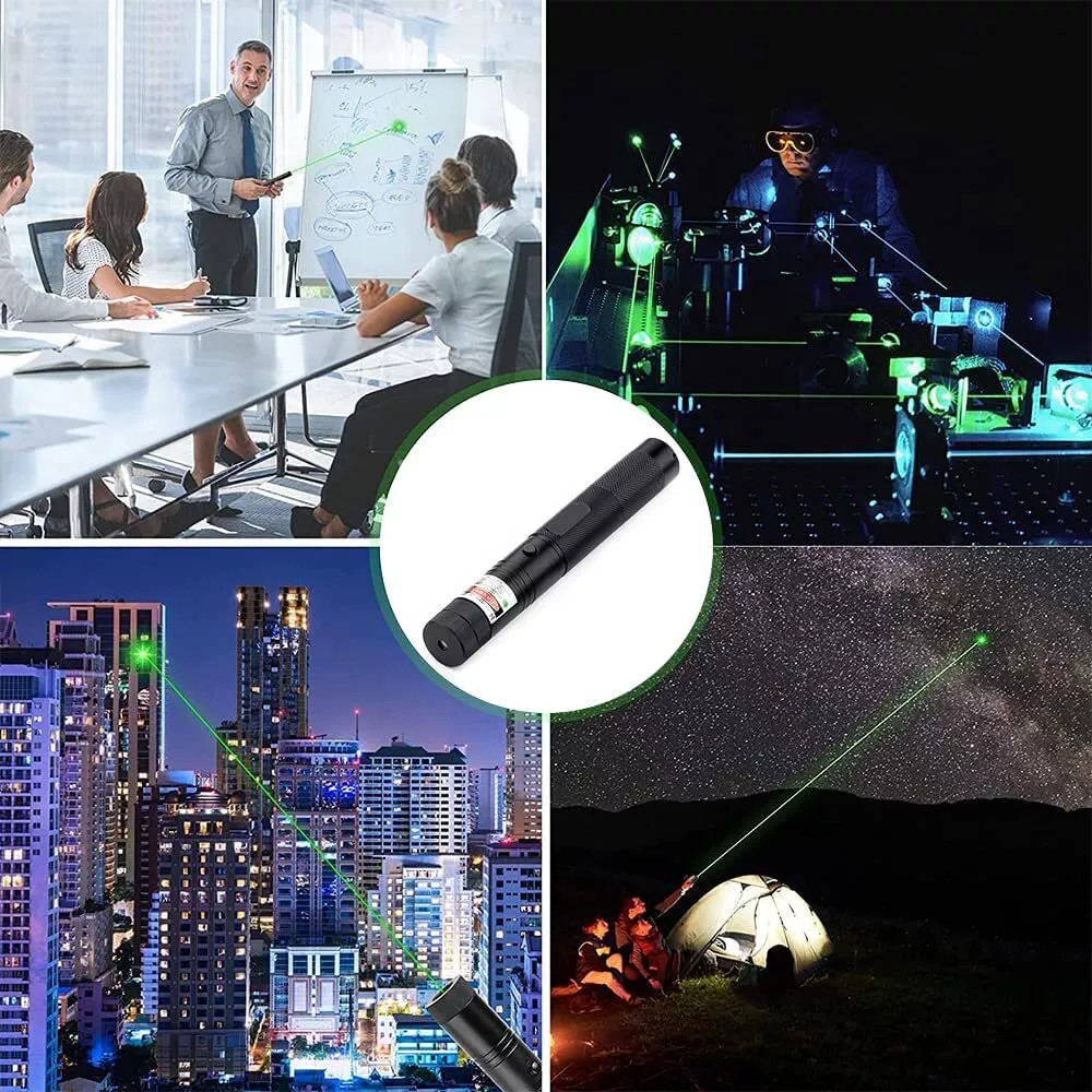 Strong Beam Green Laser Pointer Pen 533nm Lazer Torch Rechargeable photo 2