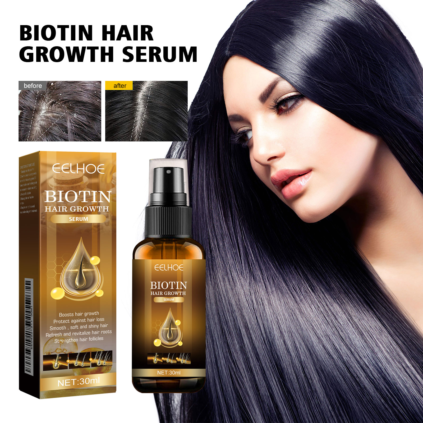 Biotin Hair Spray 30ml-box photo 6