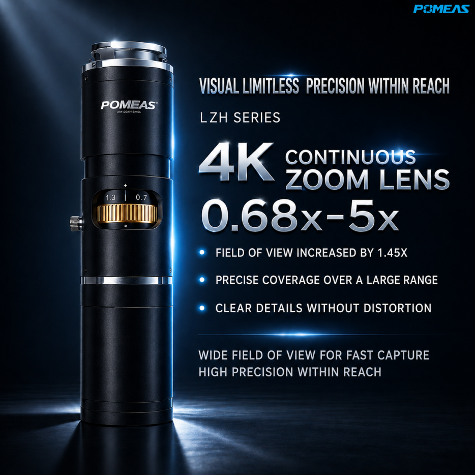4K 7.5X Zoom Lens 0.68X-5.0X C-Mount Industrial Lens For 1inch Sensor 2.8um High Resolution 80mm WD Machine Vision Camera photo 6