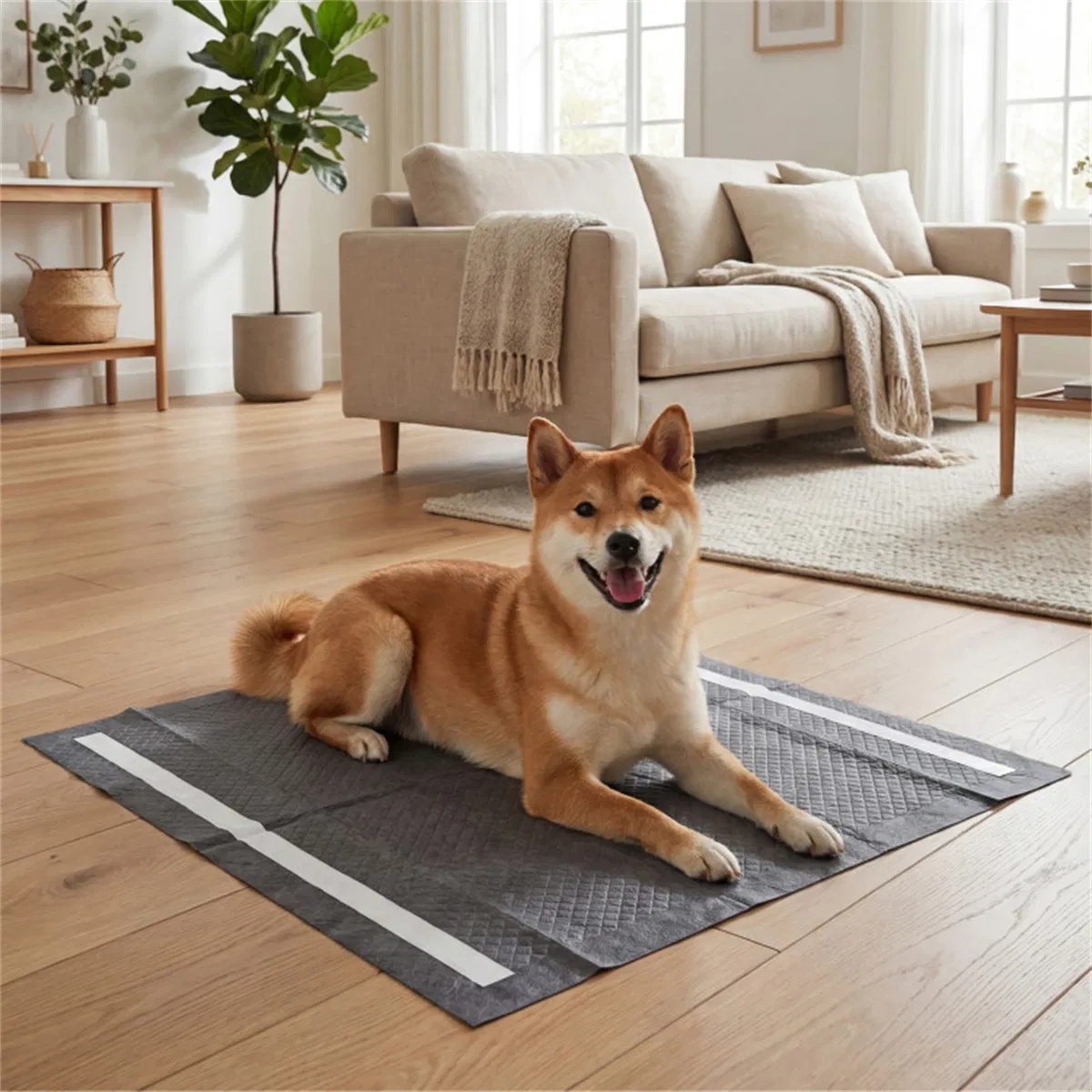 150 Pack Charcoal Dog Pee Pads 24  24, 6 Layer Ultra Absorbent Pet Training Pads With Odor Control photo 6