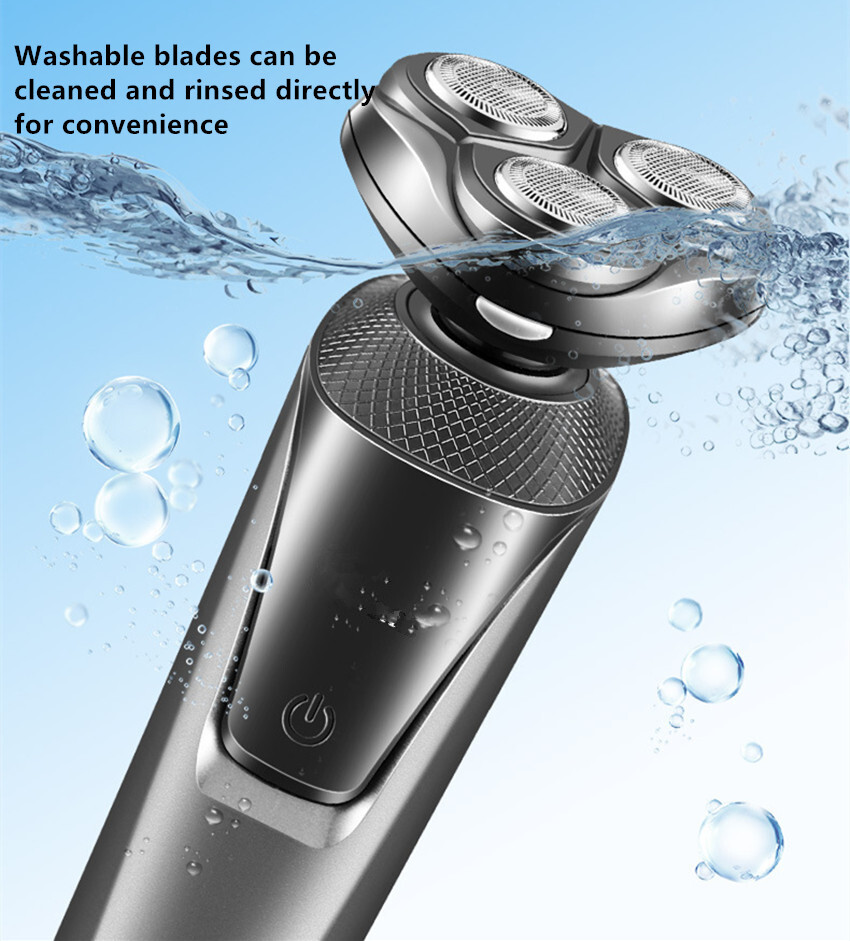 Razor Beard Trimmer Men's Clipper Electric Shaver Cordless USB Charge 3in1 3Head photo 7