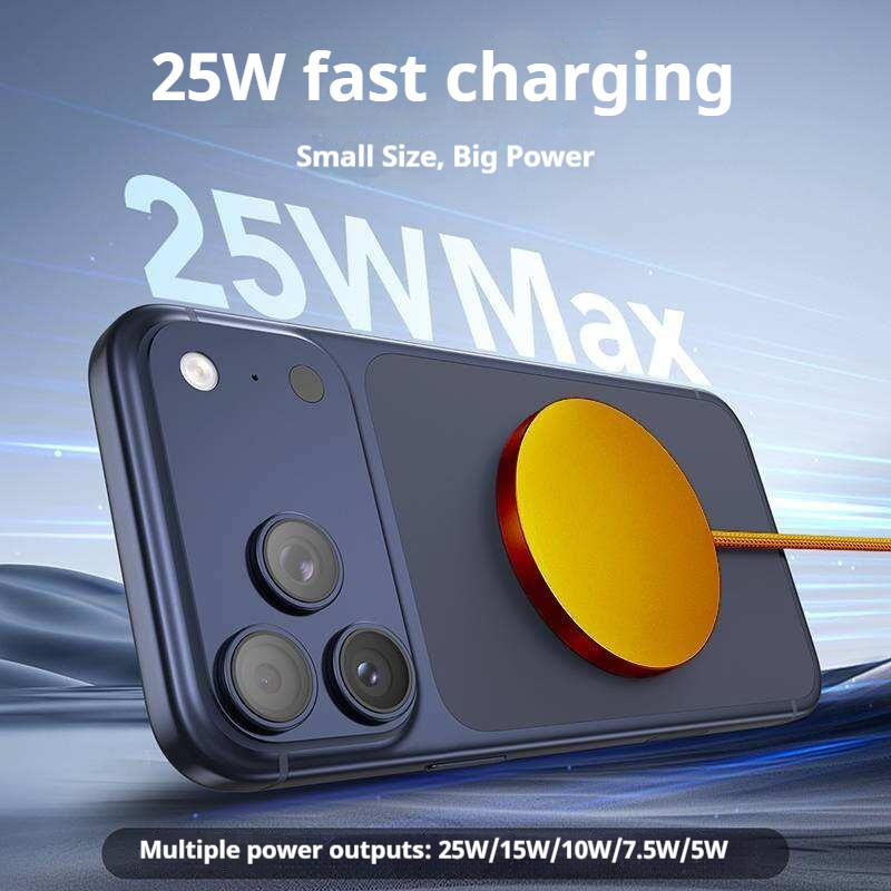 KP-325 Best-Selling 25W High-Power Magnetic Wireless Fast Charger Qi2 Compatible Low-Temperature Ultra-Slim Design For IPhon photo 3