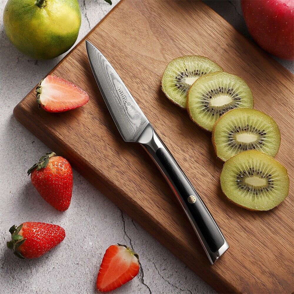 Sunnecko Paring Knife Knives 9 Cm Pointed Tip Fruit Vegetable Kitchen Knife photo 3