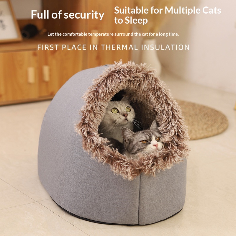 Cat Bed, Thickened And Warm For Winter, Enclosed Pet Bed, Portable For Small Dogs, Amazon Cross-Border Pet Supplies photo 7