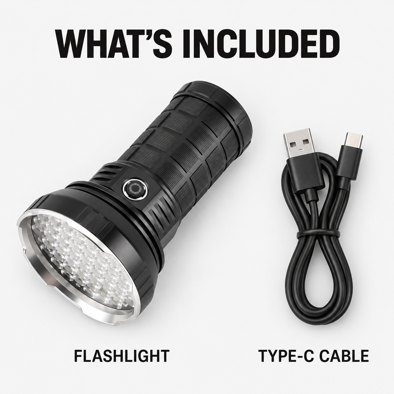 Rechargeable Type C LED Work Light 6000mAh W5203 1 7500LM SOS Mode Flashlight Aluminum Alloy photo 4
