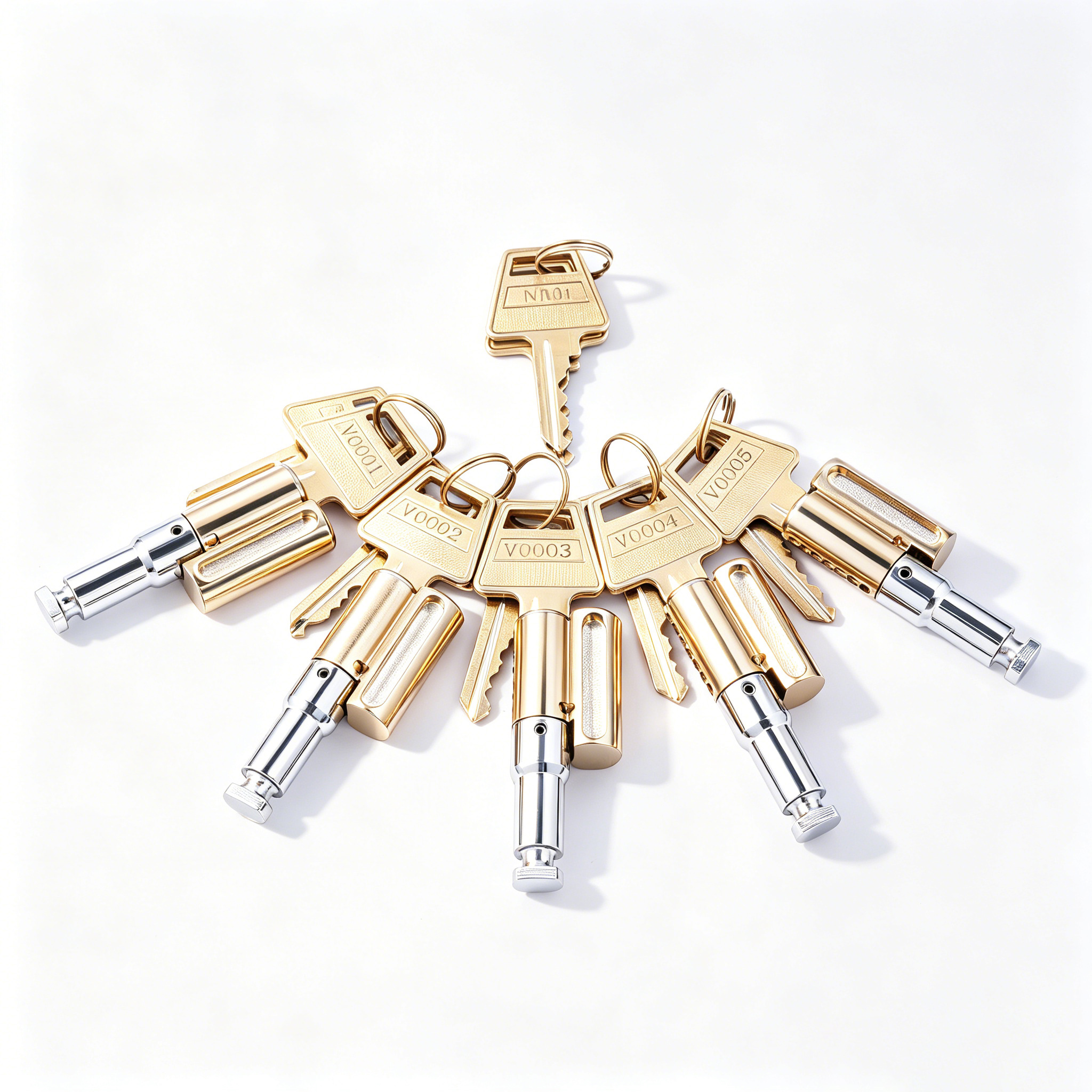 High Security 6 Pins Euro Cylinder Lock Master Key System For Front Door photo 2