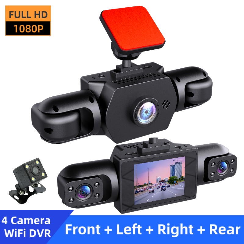 1080P High-definition Driving Recorder With Four Lenses, High-definition Night Vision, Front, Back, Left, Right Recording photo 6