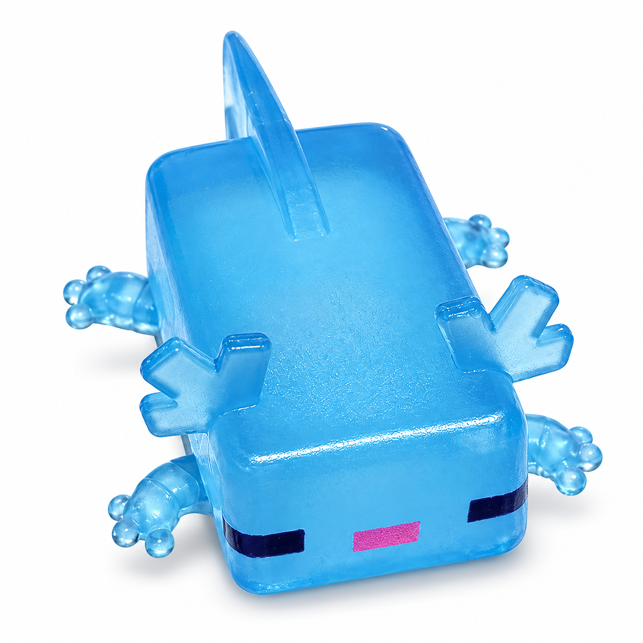 1Pc Axolotl Cube  Stress Balls, Slow Rising Sensory Toy For Adults Soft Washable Kawaii Axolotl Fidget Toys For ADHD, Anxiety Relief, Cute Party Favor, Desk Decor & Autism For Teens & Adults photo 4