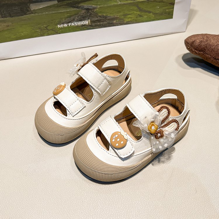 Girl Baby Cute Pendant Sandals Summer New Children's Princess Shoes Baotou Little Girl Soft Soled Shoes photo 3