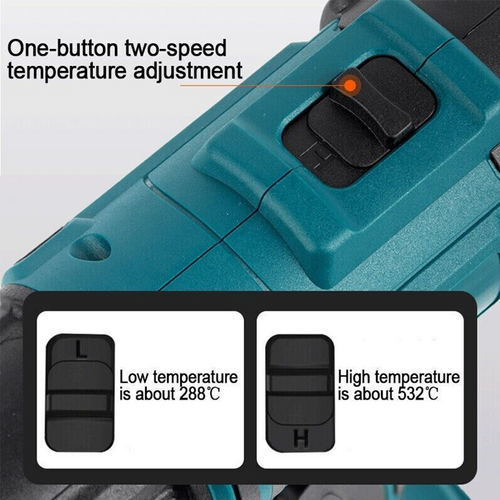 2000W Cordless Heat Gun Hot Air Gun Temperature 300-535 For 18V Battery photo 2