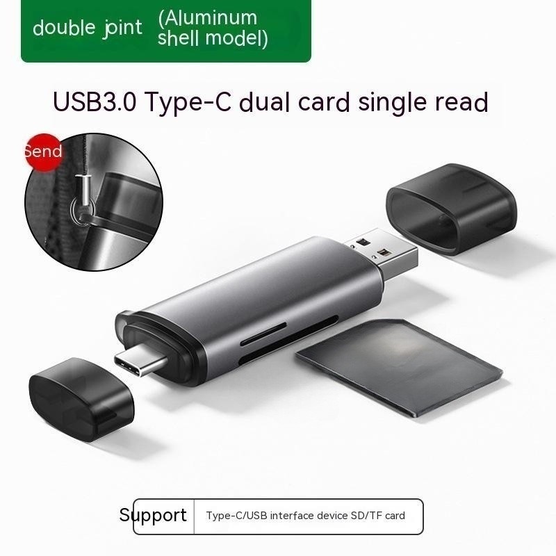 Multi-function In One Large Sd Memory Card Conversion Tf  Type-c Computer Card Reader photo 6