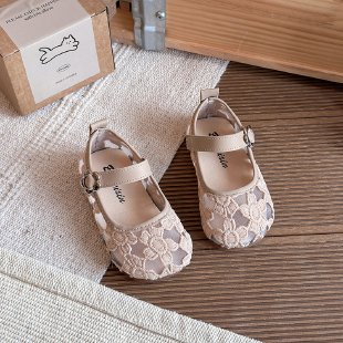 2026 Spring Summer New Girls Mesh Sandals, Kids Breathable Princess Shoes, Casual Loafers Leather Flat Shoes For Little Girls photo 2