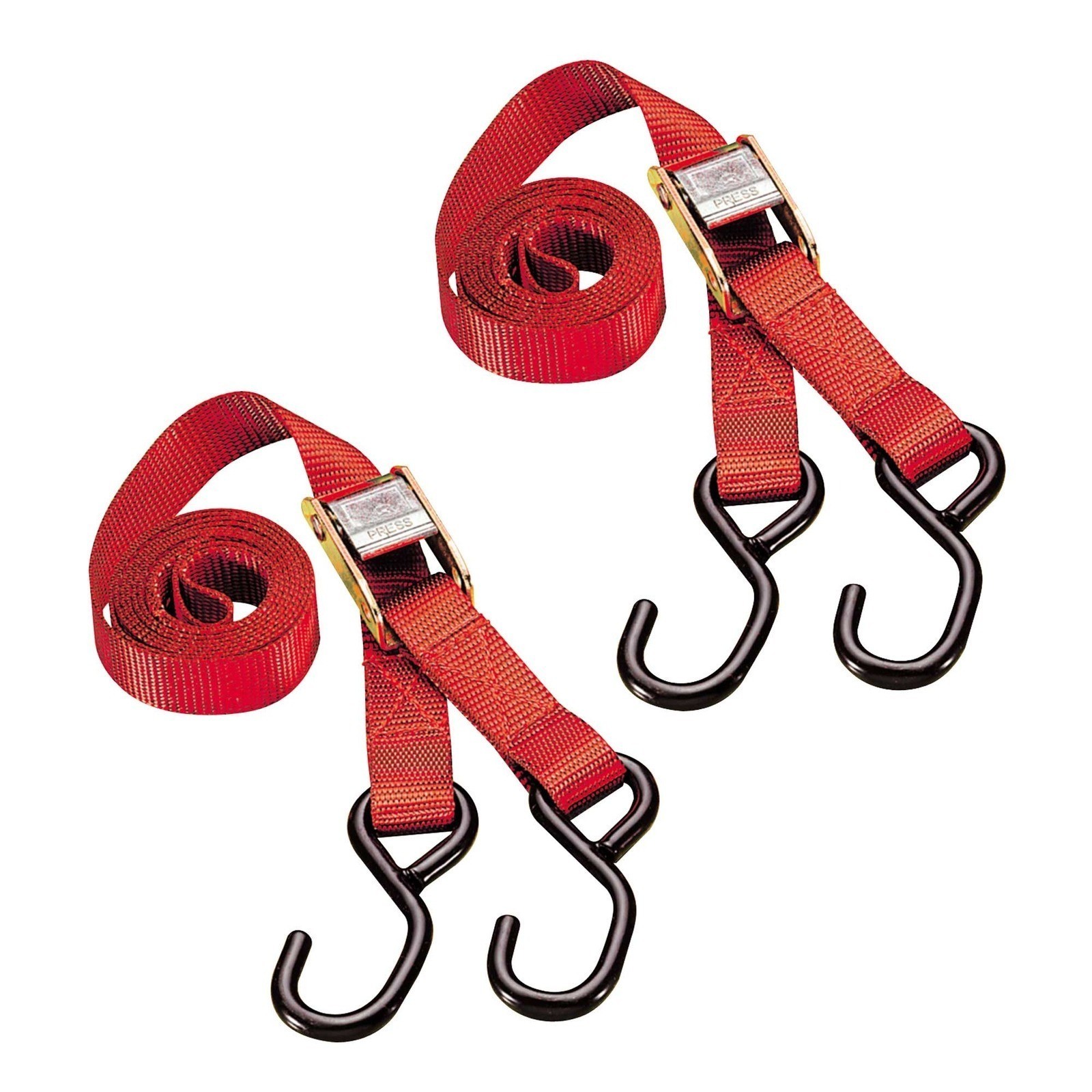 4X Motorcycle Tie Down Straps Auto Lock Transport Bike Van Trailer 1.8M X 25mm photo 5