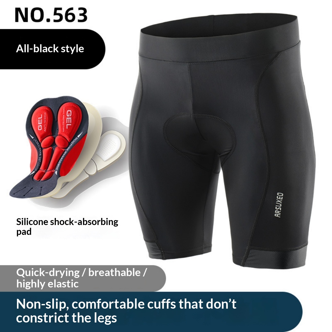 Summer Quick-Drying Breathable Men's Cycling Clothing Reflective Tight Elastic Road Cycling Pants Shock-Absorbing Silicone Pad Aosuou photo 8