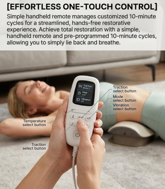 3 Heat Levels Vibration Massager Easy Relieves Lumbar Fatigue Multi-scene Safe photo 7