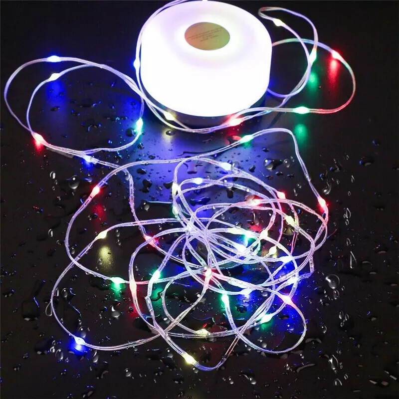 8m Outdoor Portable Waterproof Camping String Lights Stowable String Light photo 4