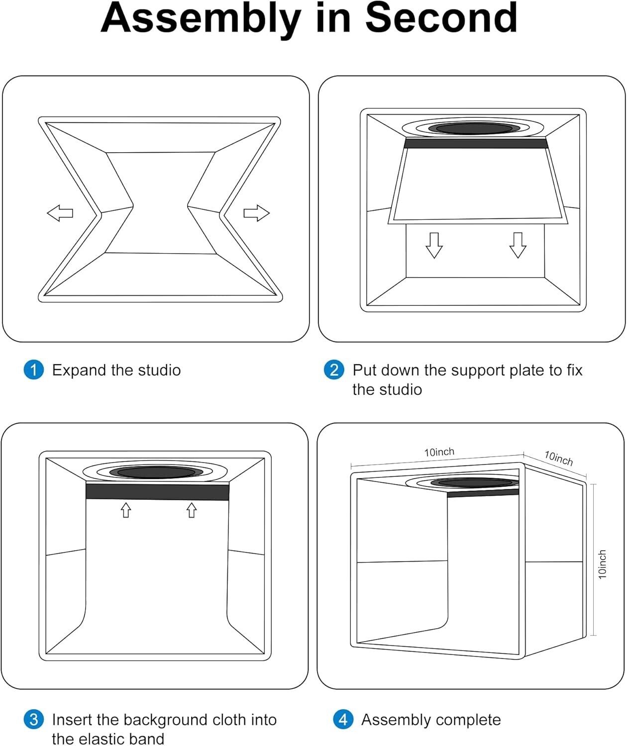40x 40cm 144LED Portable LED Light Tent Box Bar Cube Room Studio Photography 16 Inch photo 2