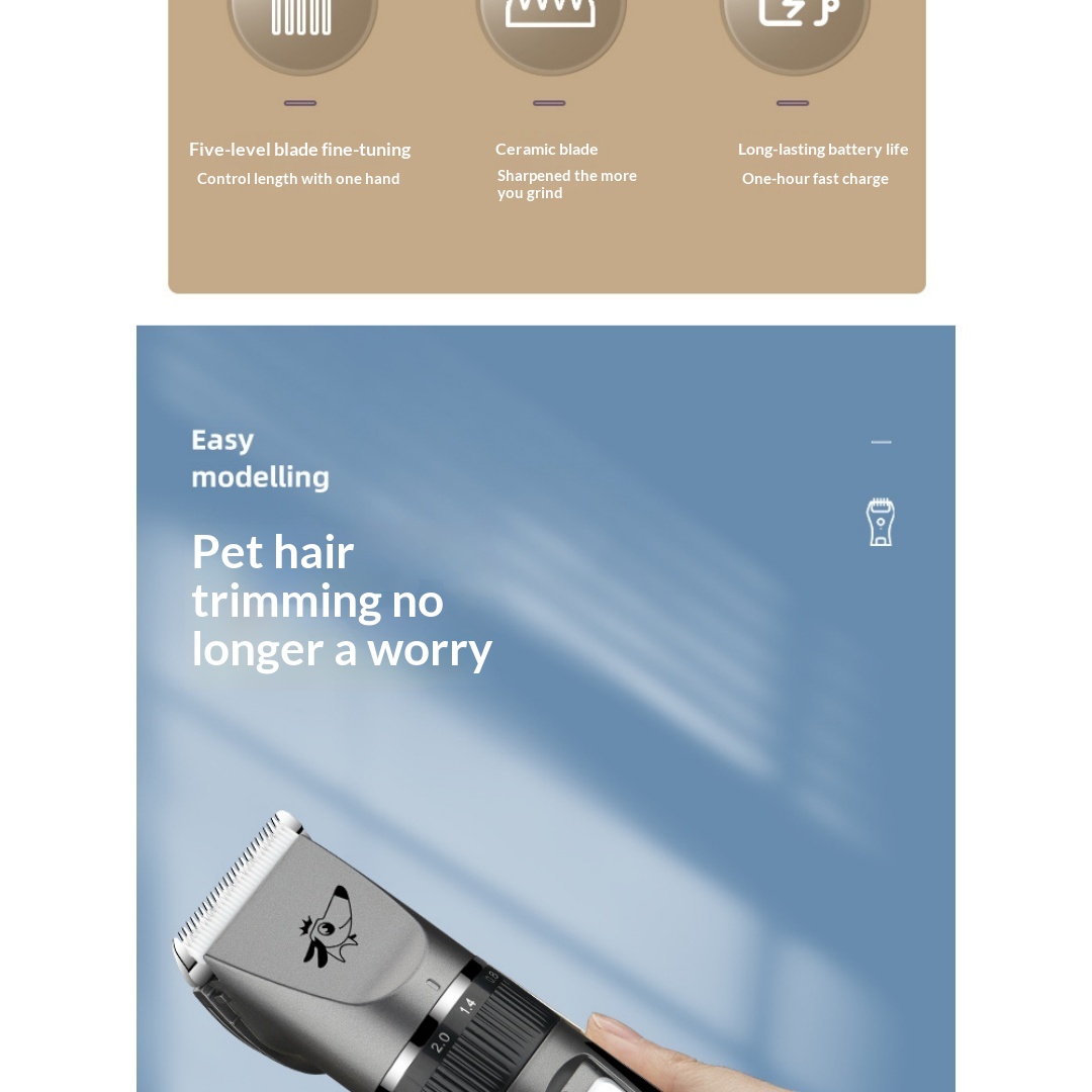 Professional Pet Grooming Clipper For Large Dogs. photo 6