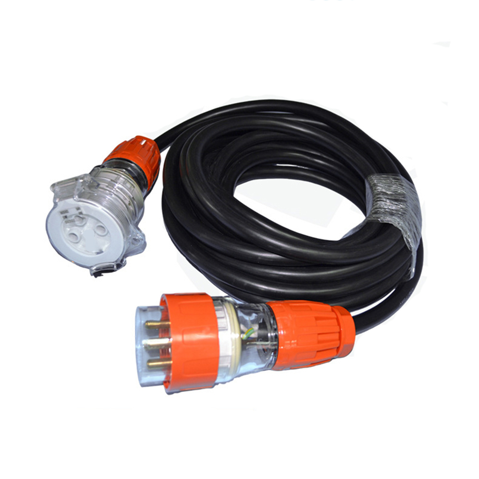 32 Amp 5m 3 Pin Extension Lead Single Phase 250V Rubber Heavy Duty Cable Male&Female Plug photo 8
