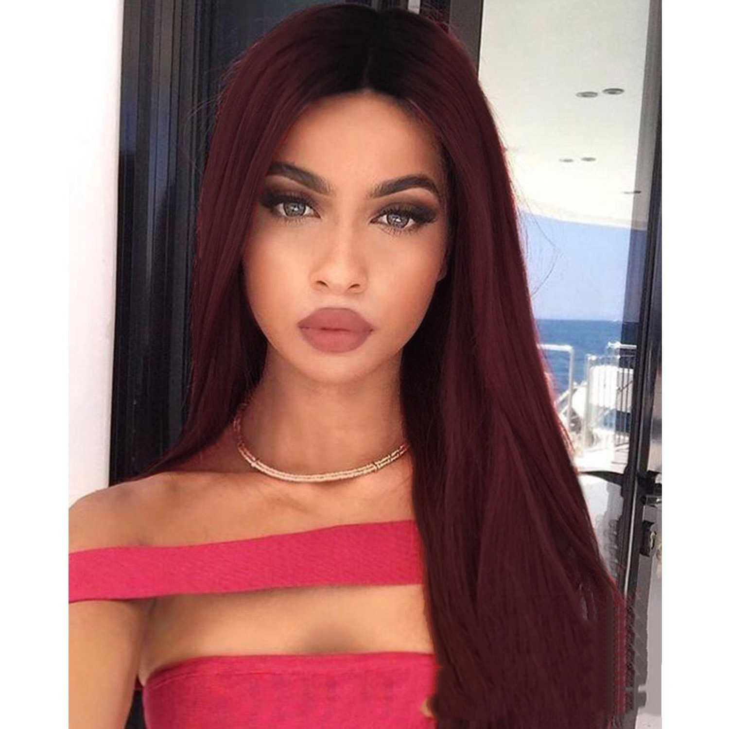 Medium And Large Scalp Dyed Gradual Long Straight Hair photo 5