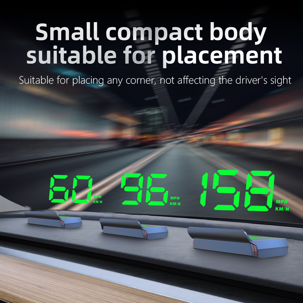 Car HUD Speedometer Windshield Projector With Sun Visor, Digital GPS Speed Display, USB Plug  Play, Auto Brightness, Clear White Projection photo 6