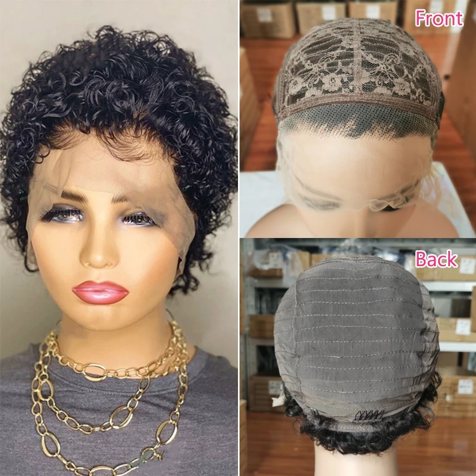 European And American Lace Wig Pixie Head Cover photo 2