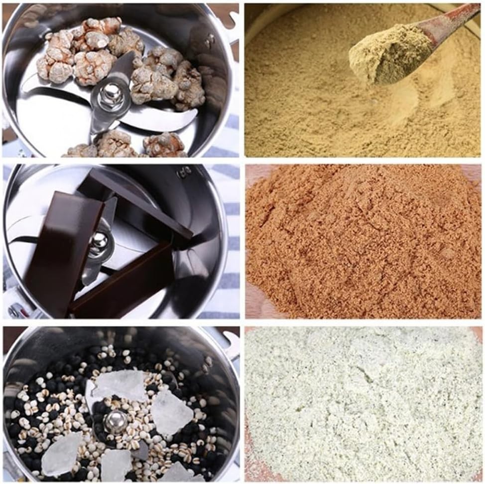 Electric Dry Food Grinder Machine Grains Spices Hebals Mill Cereal Grinding 800G photo 3