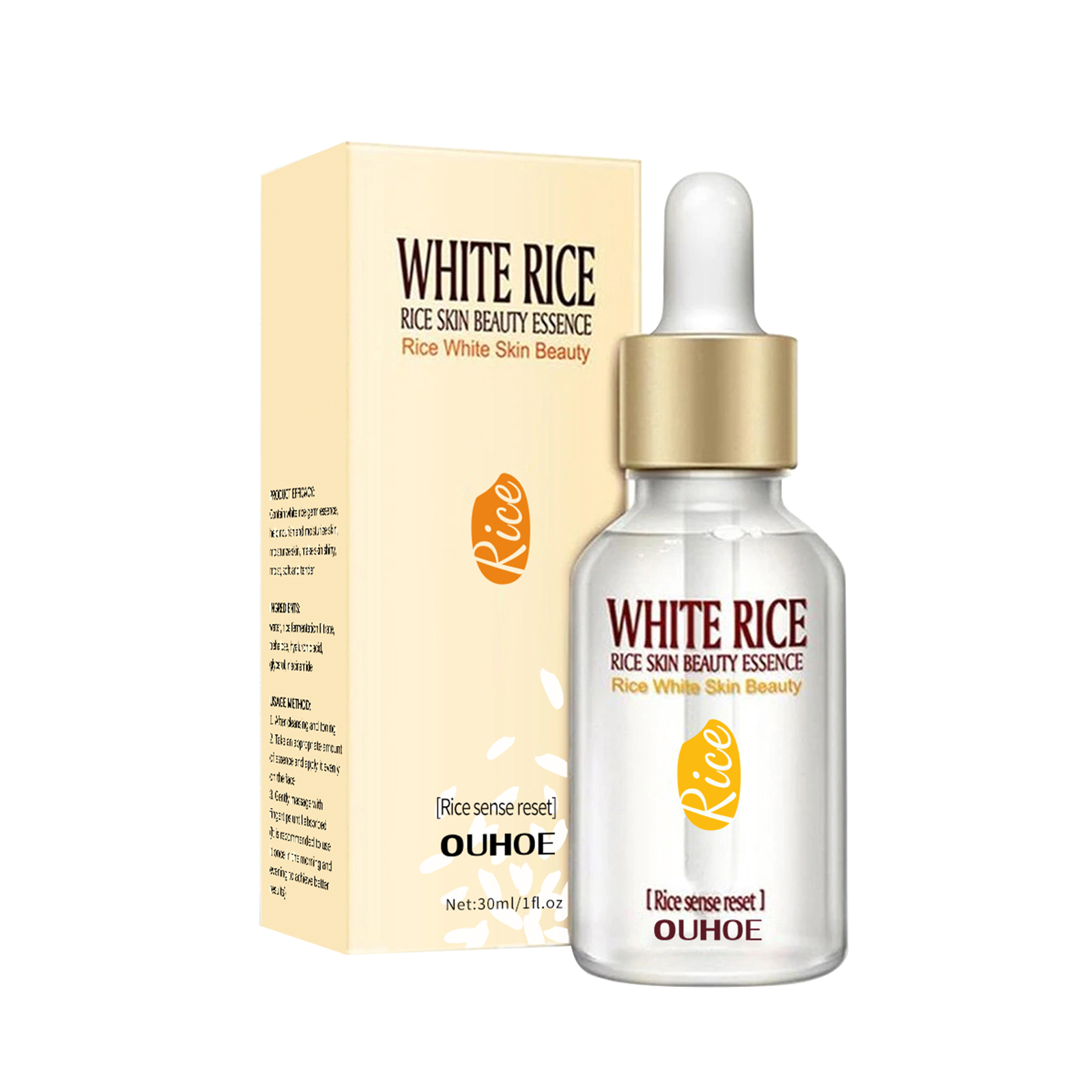 OUHOE Rice Anti Wrinkle Essence, Repairs Skin Moisturizes Firms Whitens photo 1