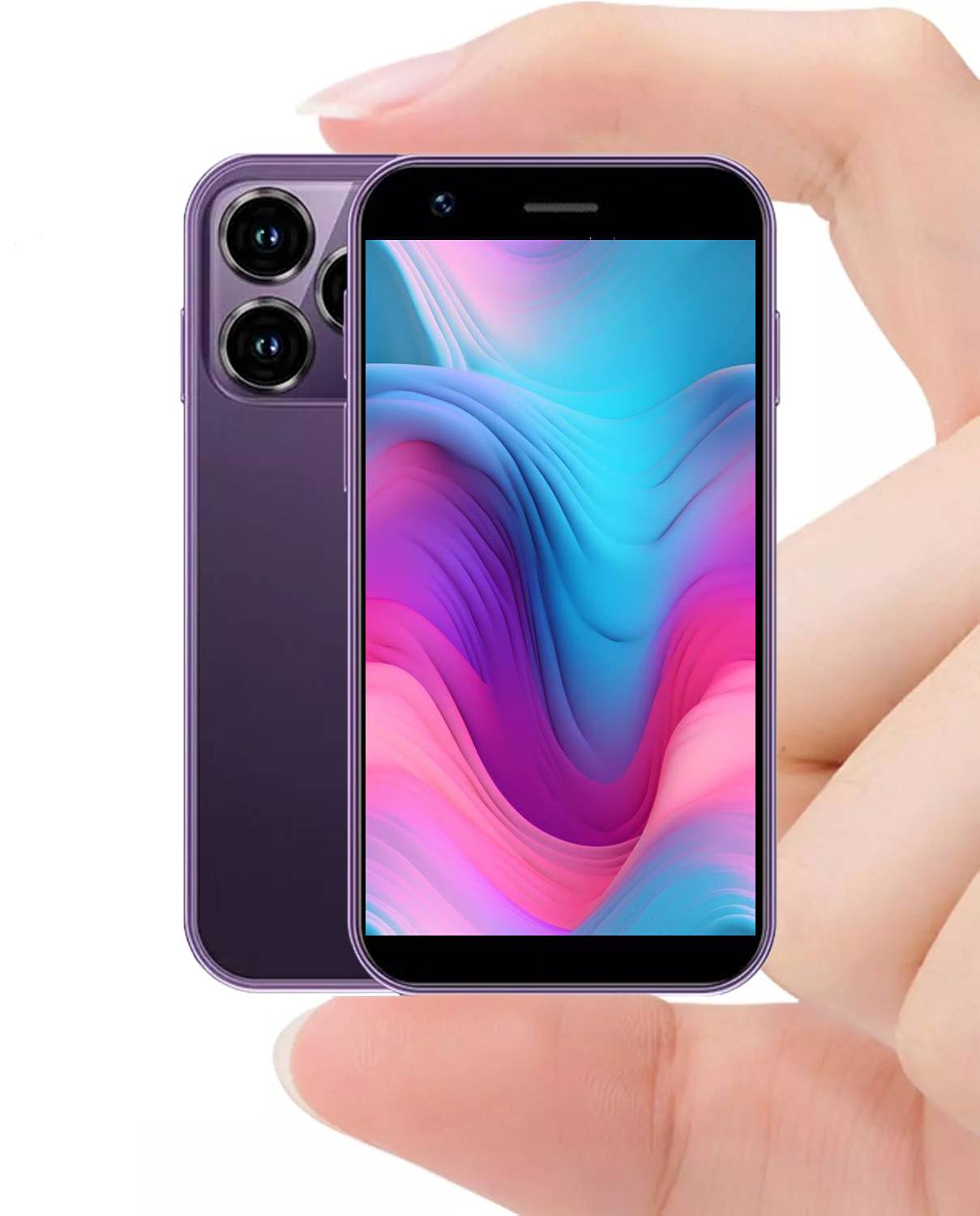 Mini Phone Unlocked World's Smallest 3.0in HD Touch Screen Mini Smartphone Android 8.1Compact Mobile Phone For Kids &Students Cell Phone Wih Quad-Core Dual SIM Face LD2GB-16GB photo 4