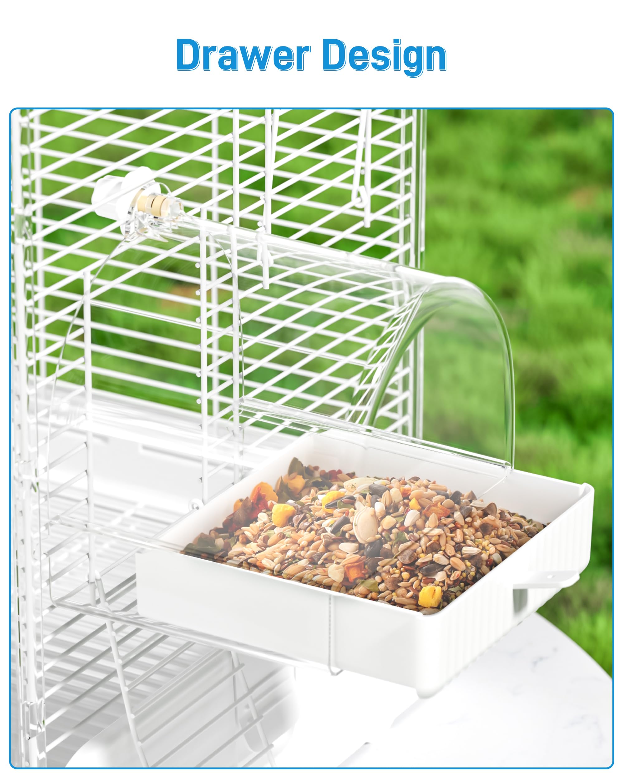 Hanging Bird Bath For Cage, 3 In 1 Multifunction Bird Bath&Bowl&House, Bird Cage Accessories Suitable For Small To Medium Birds, Like Lovebirds, Finches, Parakeets, Mannikin photo 4