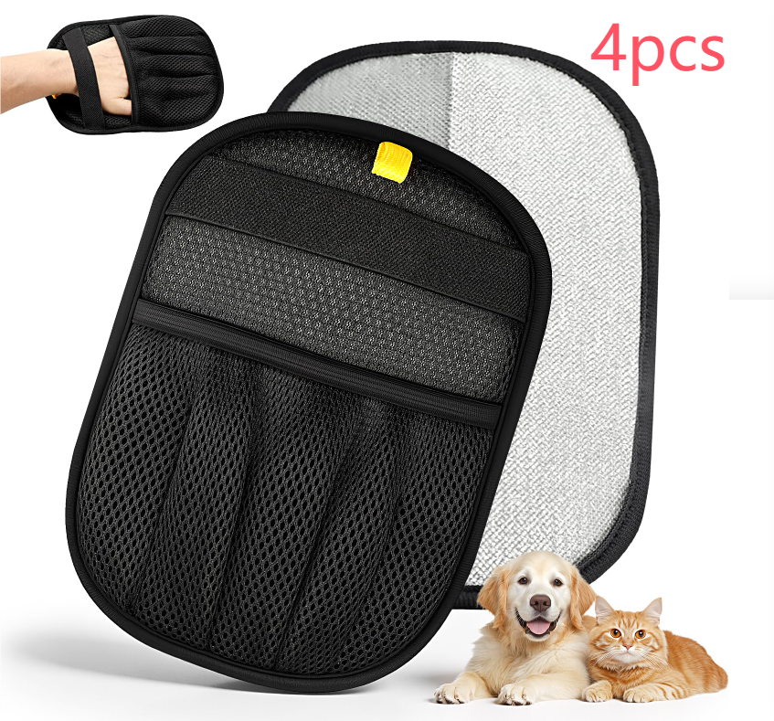 1pc New Upgrade Pet Hair Removal Glove For Dogs & Cats, Electrostatic Reusable Magic Brush Removal Glove, Washable Pet Hair Remover Tool For Clothing, Sofa, Rug, Auto Interior photo 6