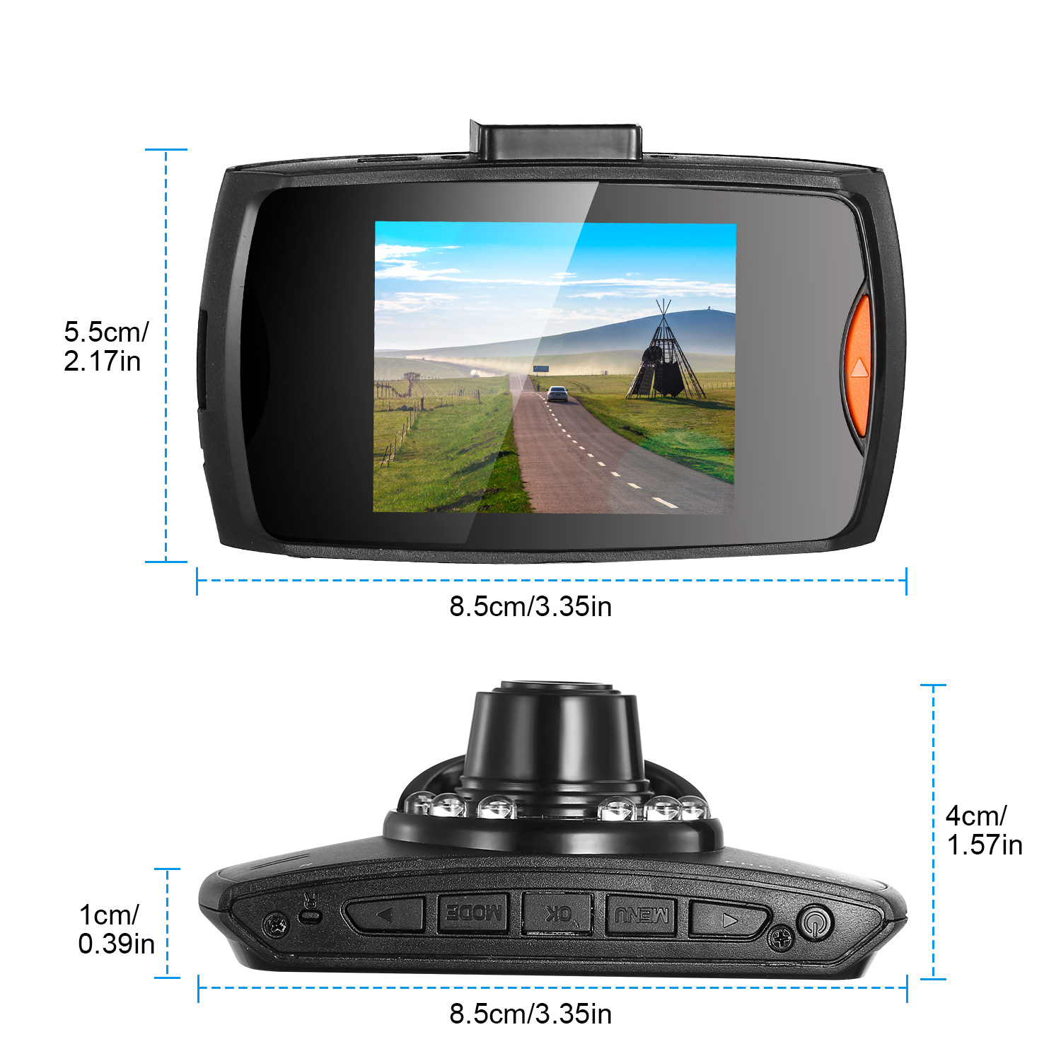 Full HD 1080P Car DVR Recorder, 90 Degree Wide Angle Dashcam, Night Vision With Infrared Lights, Seamless Loop Recording, Support Up To 32G MMC Card photo 3