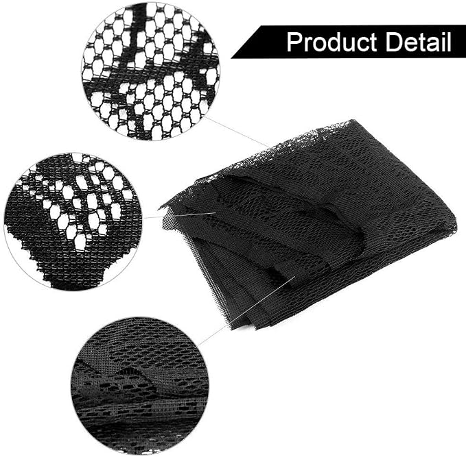 Black Lace Spiderweb Fireplace Mantle Scarf 18x96 Inch Halloween Cobweb Decoration For Party Decor photo 4