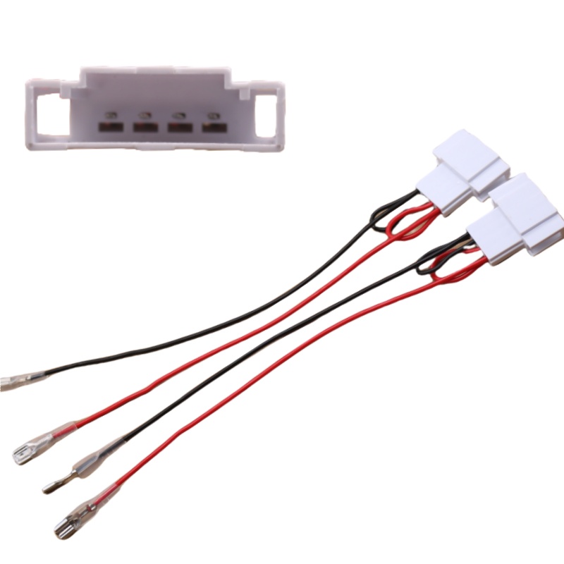 Car Speaker Harness Adapter Compatible With VW   Passat Jetta Golf Touareg Beetle Eos GLI GTI CC, 4PCS Aftermarket Door Speaker Wiring Harness Connector Plug Kit photo 1