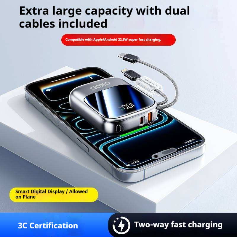 KP-730 Best-selling 10,000mAh Fast-Charging Power Bank With Digital Display Factory Direct Stock photo 3