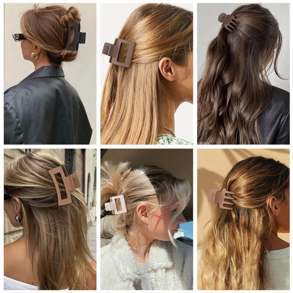 12PCS Hair Claw Clips For Women & Girls, 3 Styles Decorative Hair Clips, Strong Grip Hair Accessories For Daily Styling photo 5