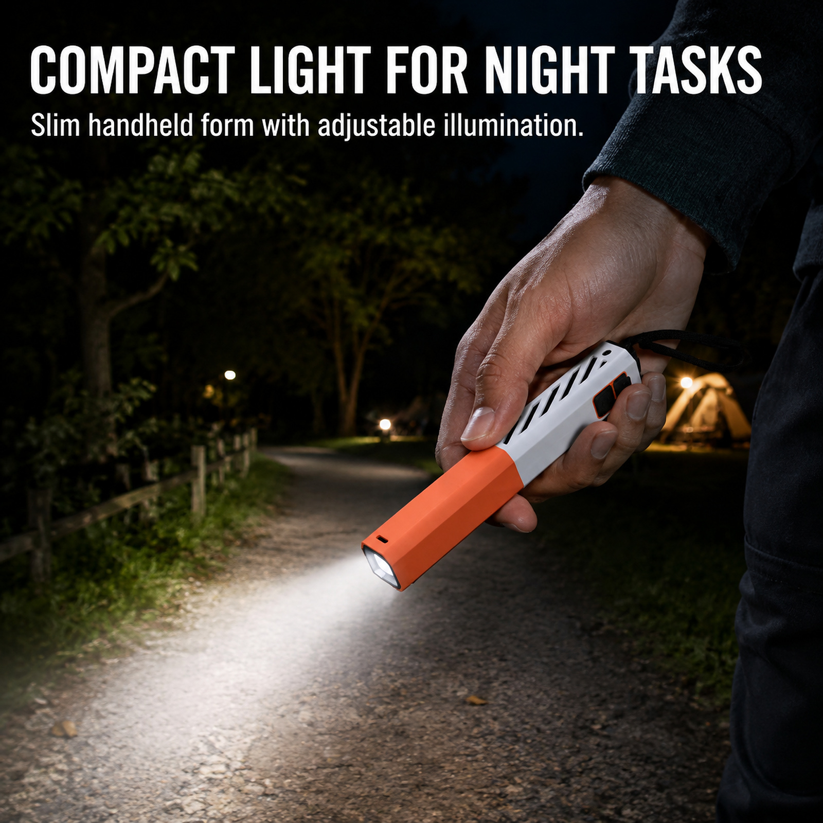 D89 Portable Flashlight Type C Strobe SOS 450lm For Outdoor Factory Supply 1x 18650 Battery photo 2