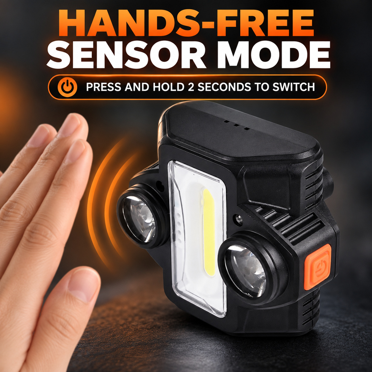 Rechargeable Motion Sensor Magnetic Battery Display LED Work Light 10W Hanging Hook W661 4 Hour photo 8