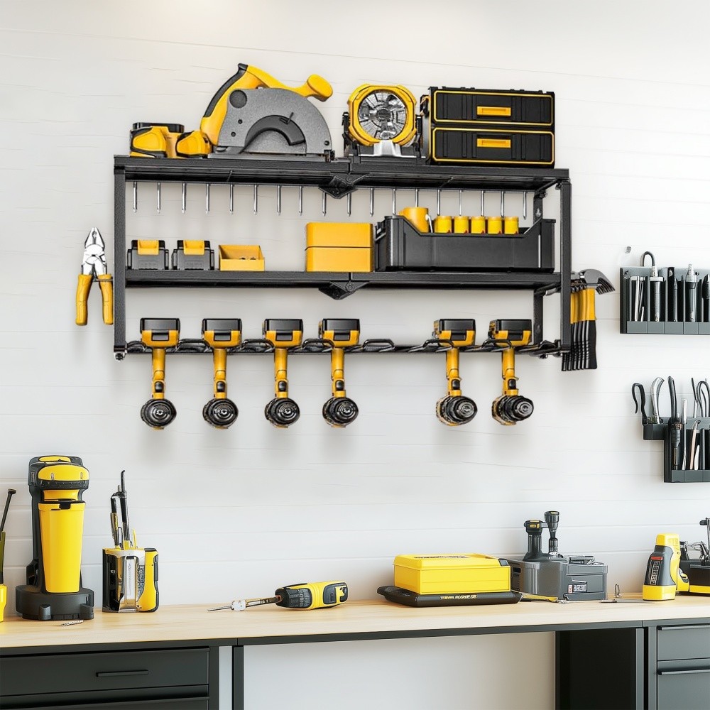 Power Tool Storage Wall Workshop Garage Organiser Drill Hold Impact Driver Rack photo 7