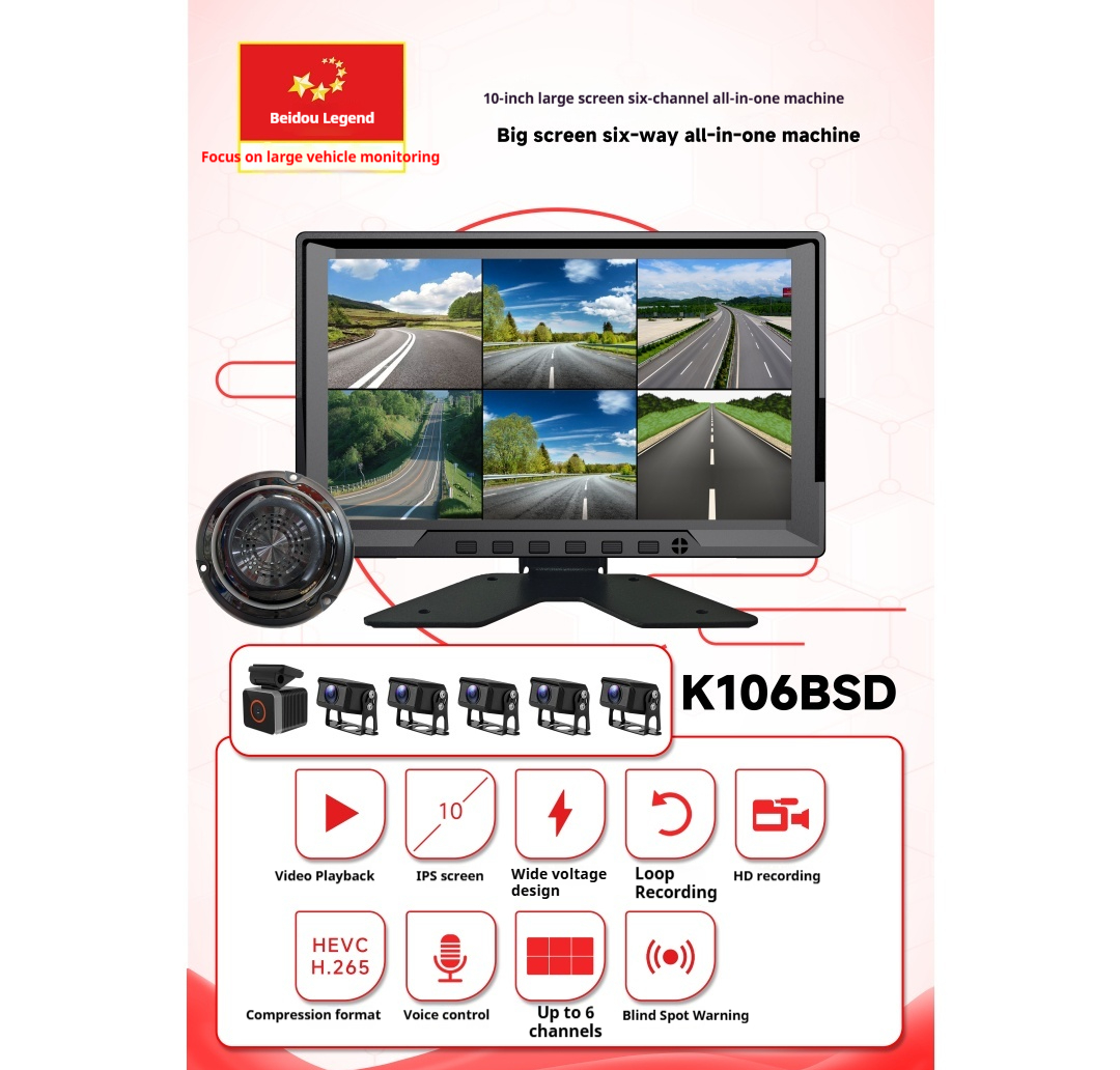 10.1 Inch 6-Channel All-in-One BSD MmWave Sensor System photo 2