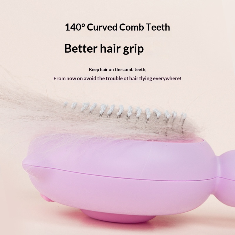 Pet Comb Open Knot Comb Cat Comb Dog Self-cleaning Needle Comb Cat Comb Brush Floating Hair A Generation Of Cross-border photo 2