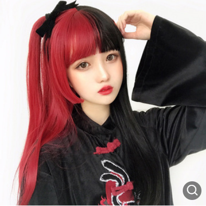 Anime Cosplay Wig Female Long Straight Hair photo 4