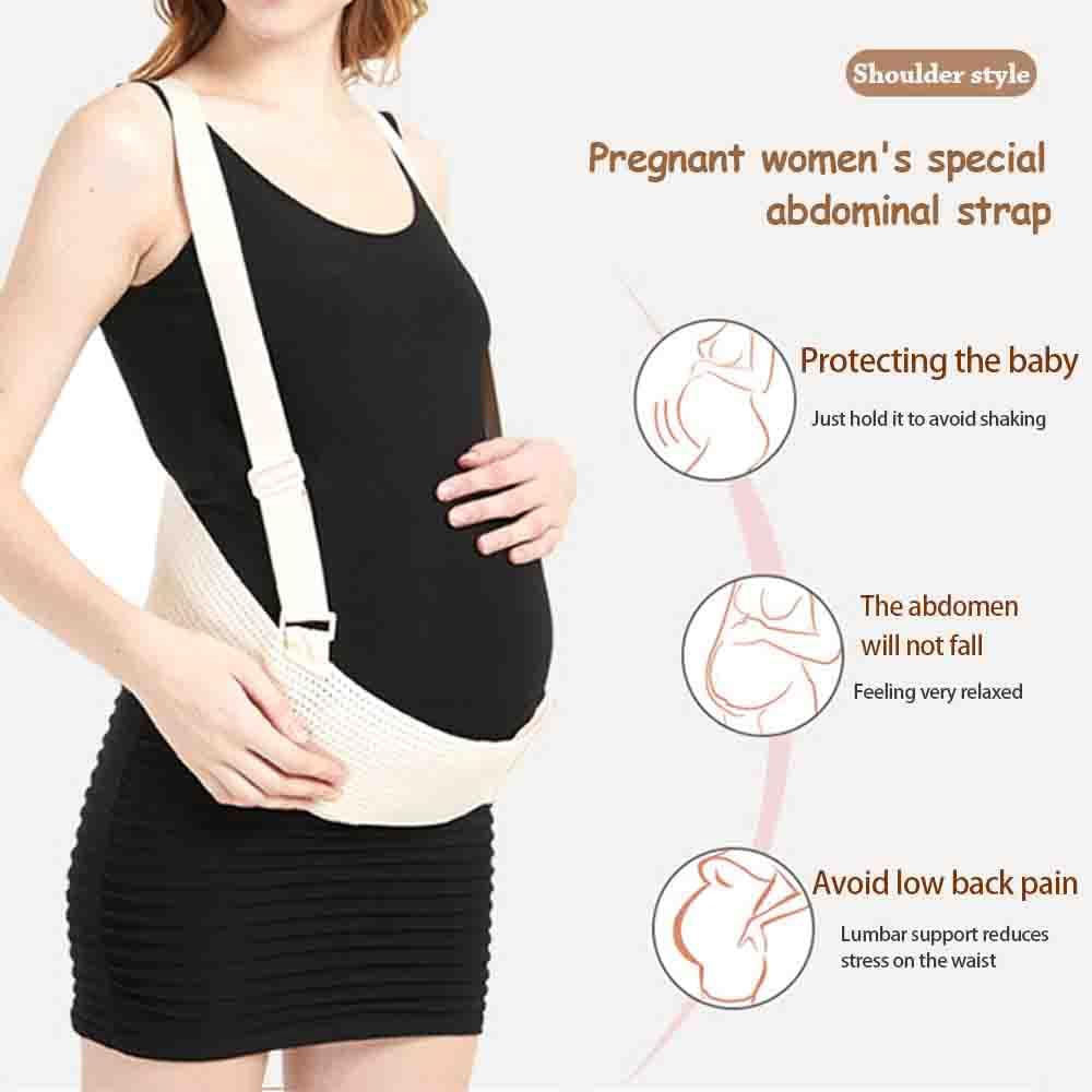 Adjustable Shoulder Strap Maternity Support Belt, Breathable Pregnancy Abdominal Band For Relieving Back Pain photo 6