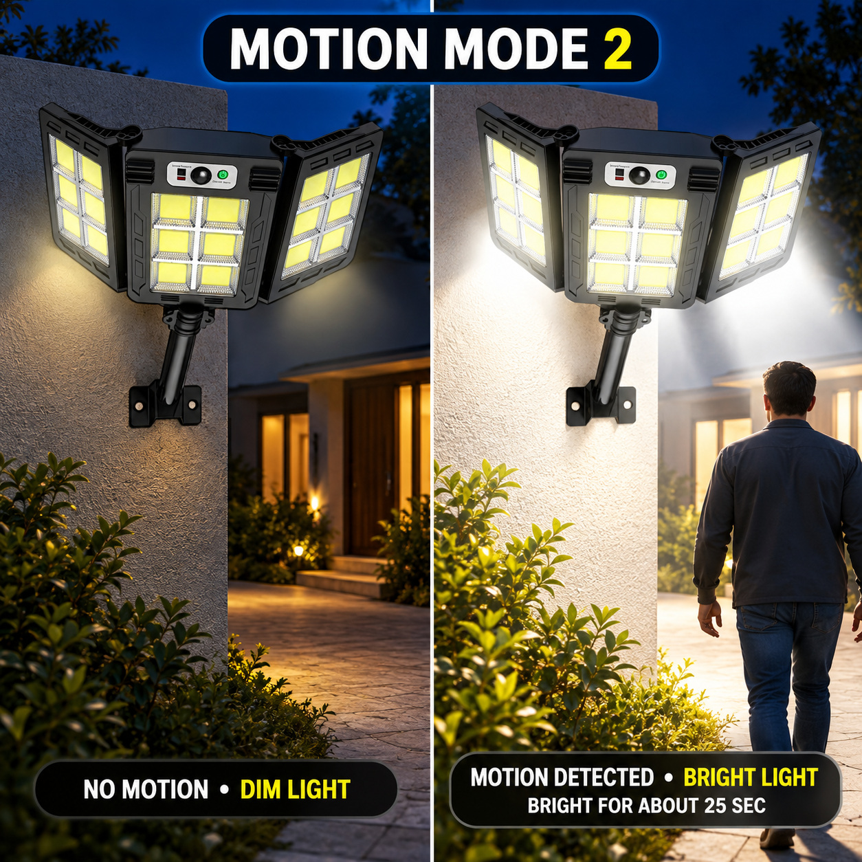 Solar Powered Rechargeable Motion Sensor COB LED Work Light 3000mAh For Auto W786 6 2 photo 8