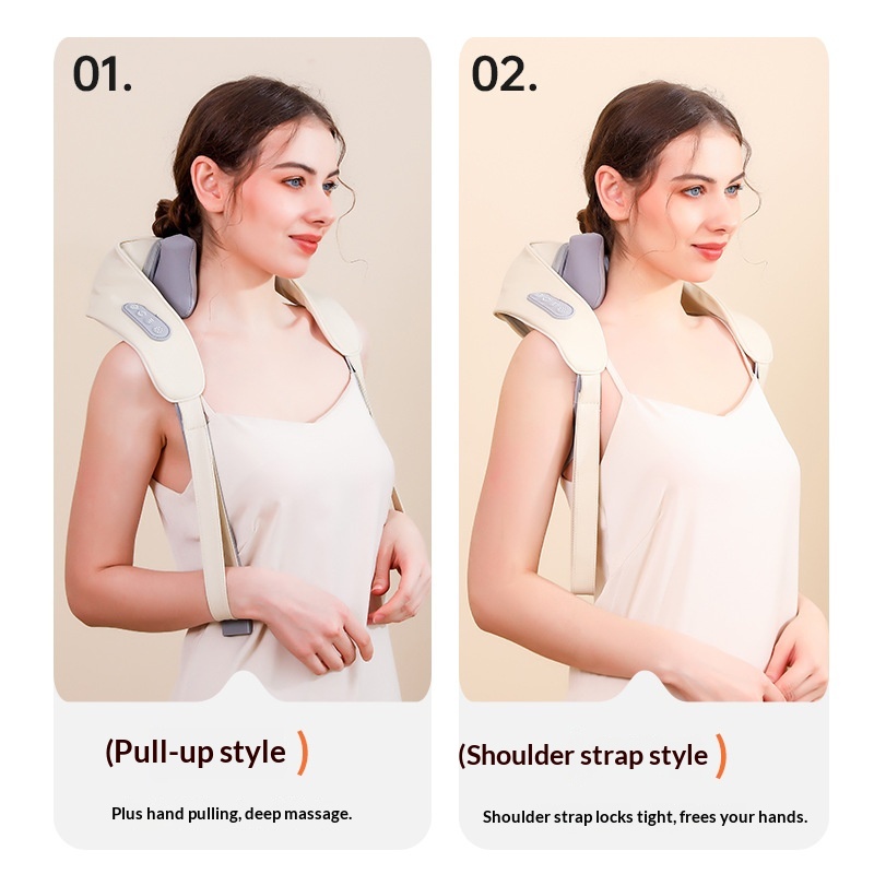 New Oblique Square Machine Massage Machine Shoulder And Neck Massage Machine Cervical Hot Compress Home Cervical Massage Massage Machine In Stock Wholesale photo 4