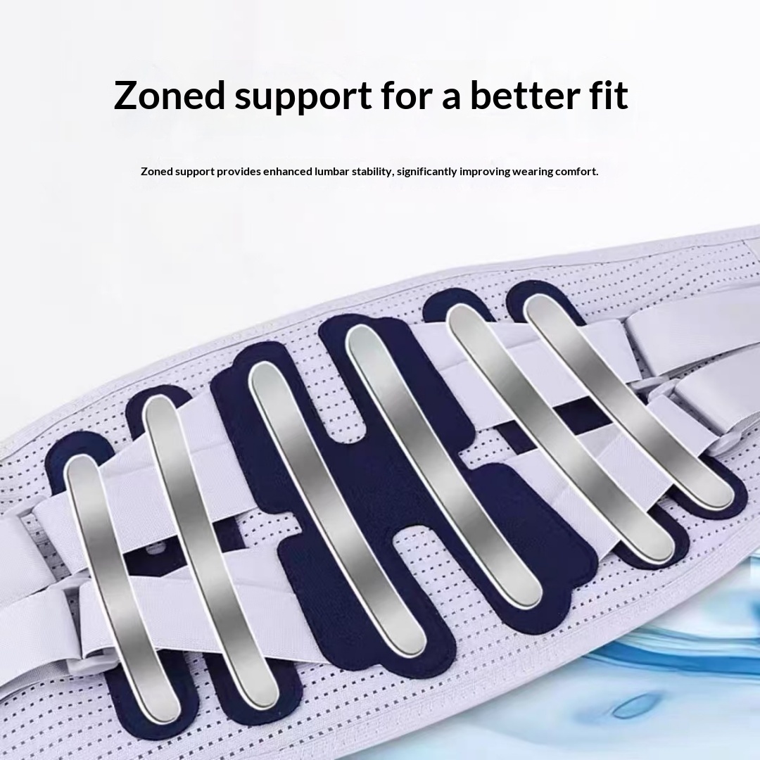 Waist Support Belt, Pressurized Support, High Elasticity And Breathable Waist Support For All Seasons, Steel Plate Waist Circumference, Waist Support For Men And Women photo 2