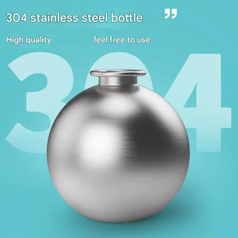 2-in-1 Portable Dog Water Bottle Stainless Steel With Foldable Silicone Bowl photo 3