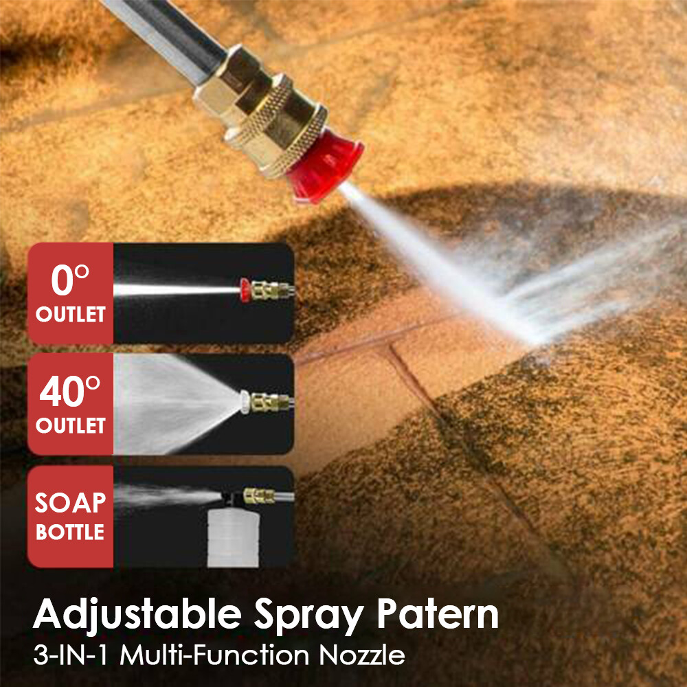 1500W 60Bar 15000mAh Cordless High Pressure Car Washer Spray Water Gun 2 Battery photo 5