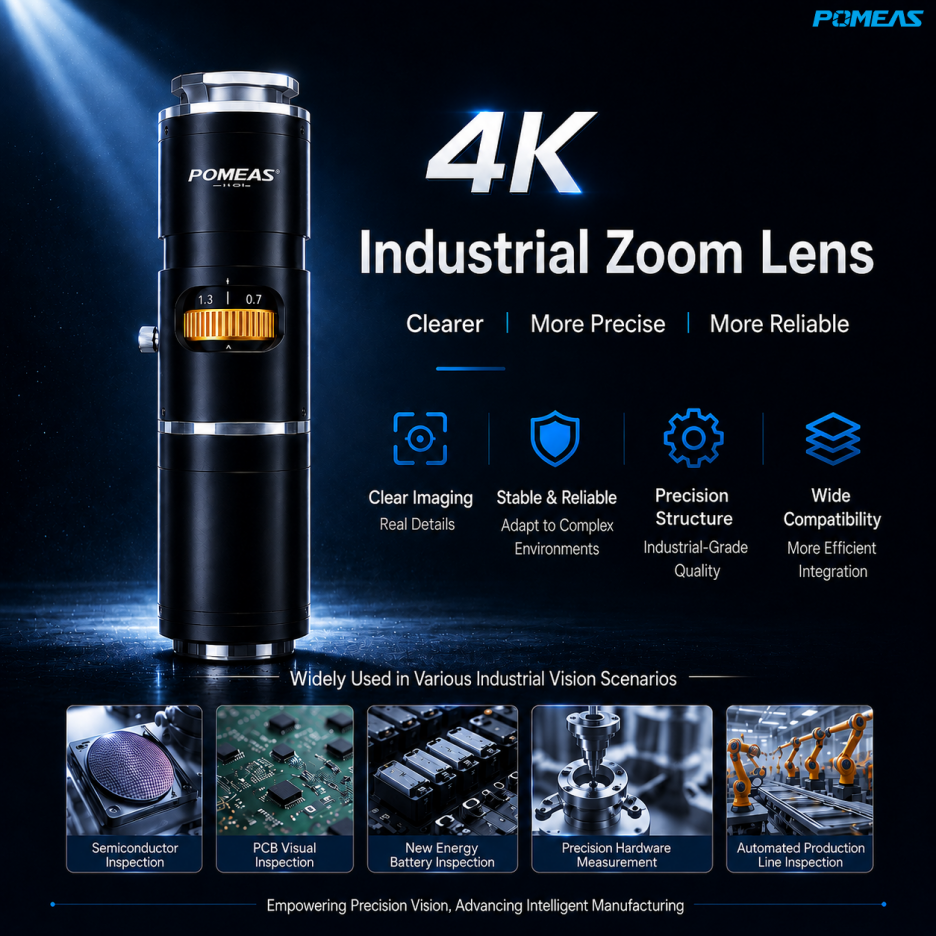 4K 7.5X Zoom Lens 0.68X-5.0X C-Mount Industrial Lens For 1inch Sensor 2.8um High Resolution 80mm WD Machine Vision Camera photo 2