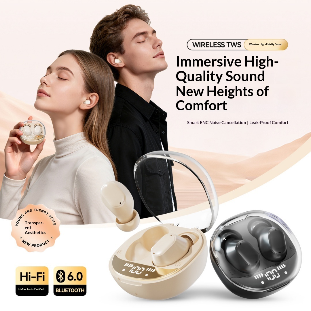 Cross Border Explosion M127 Long Range Hanging Earphone Private Model High Color Value Low Latency Wireless Bluetooth Headphones Wholesale photo 8